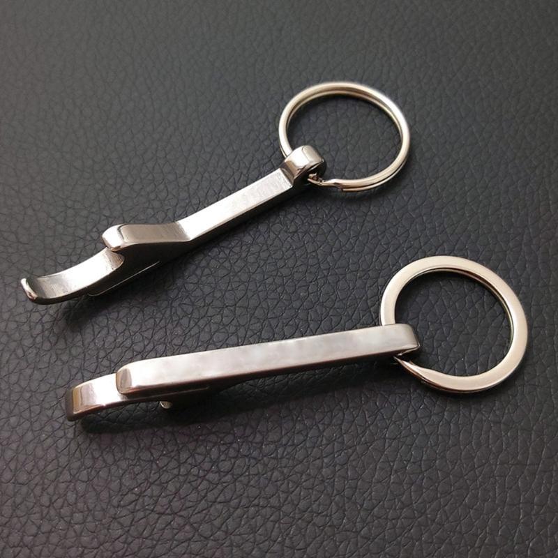 Bottle Opener with Keychain, Stainless Beer Opener Portable Mini Opener Pendant Pocket Keyring Bottle Opener Funny Gifts