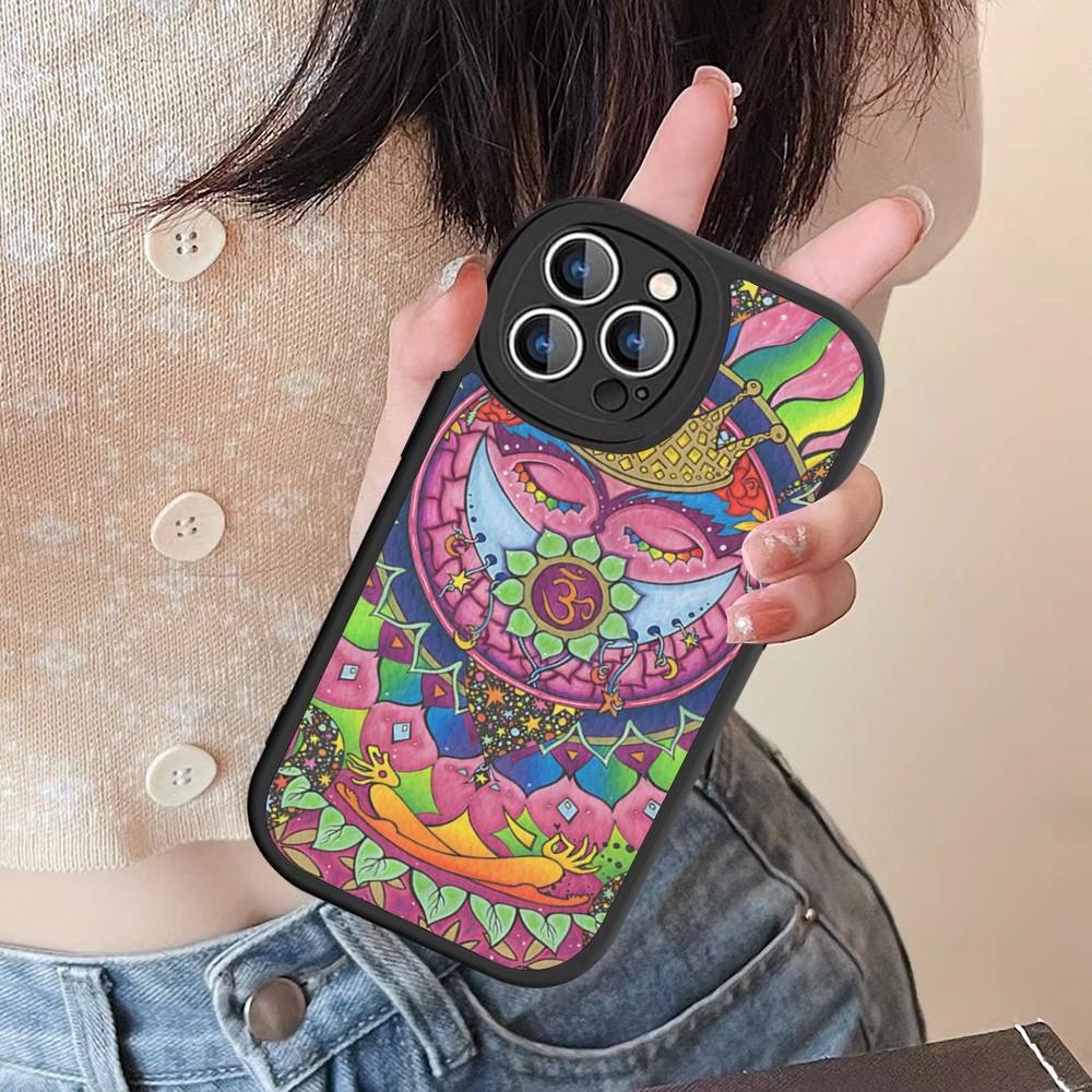 The Yoga Phone Case Hard Leather For IPhone 16 15 14 13 12 Mini 11 14 Pro Max Xs X Xr 7 8 Plus Fundas