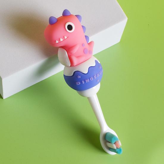 Praktický dětský zubní kartáček, opakovaně použitelný lehký dinosaurus