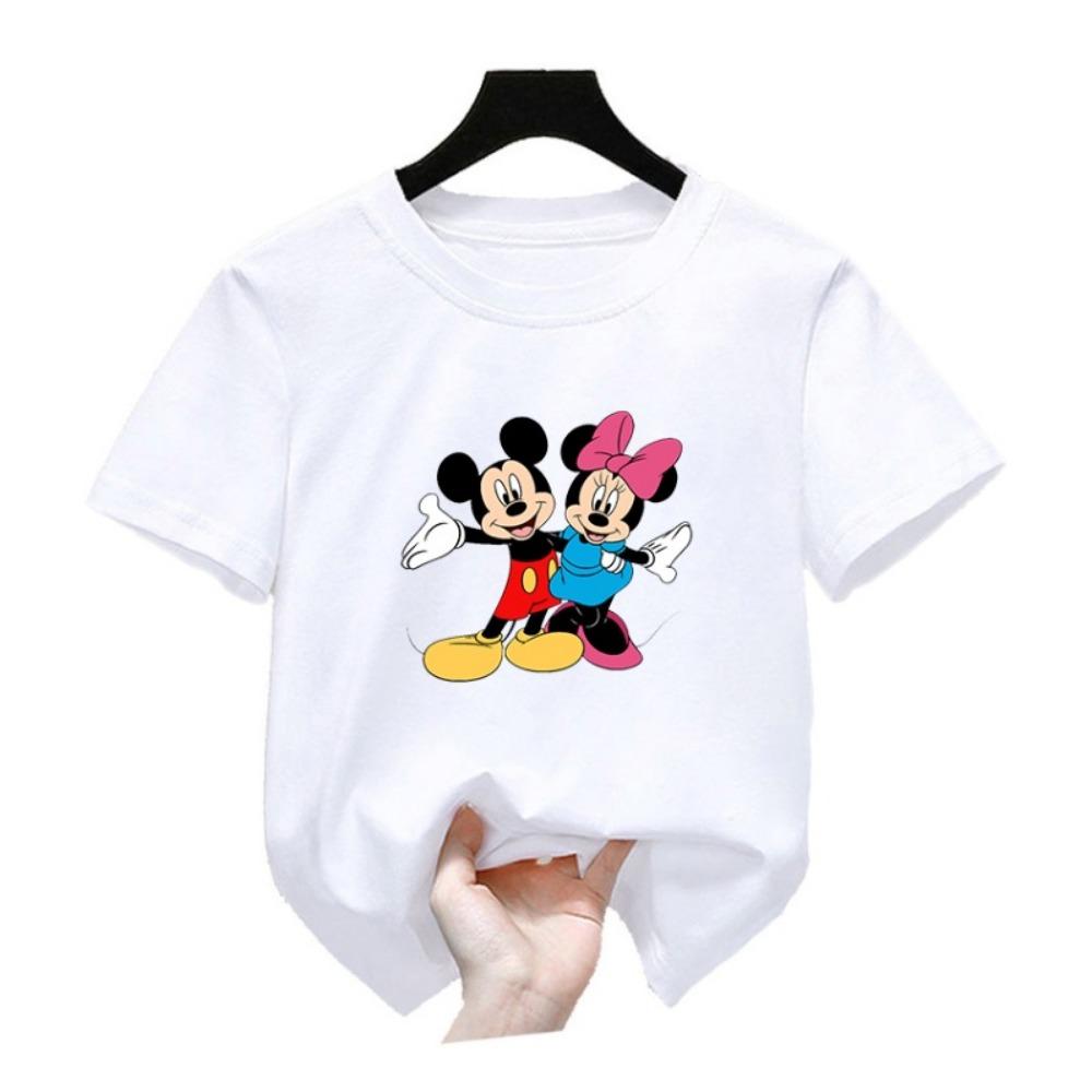 Cartoon printed children's T-shirt clothing round neck children's top