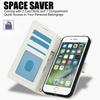 SY-003 For iPhone 16e Case PU Leather Stand View Phone Wallet Cover with Hand Strap