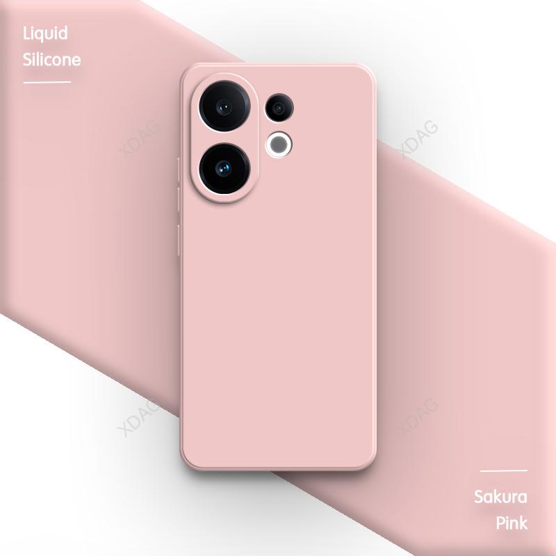 Lens Protection Original Phone Case for VIVO S30 Pro Mini 5G Soft Square Liquid Silicone Internal Flocking Dual Layer Back Cover