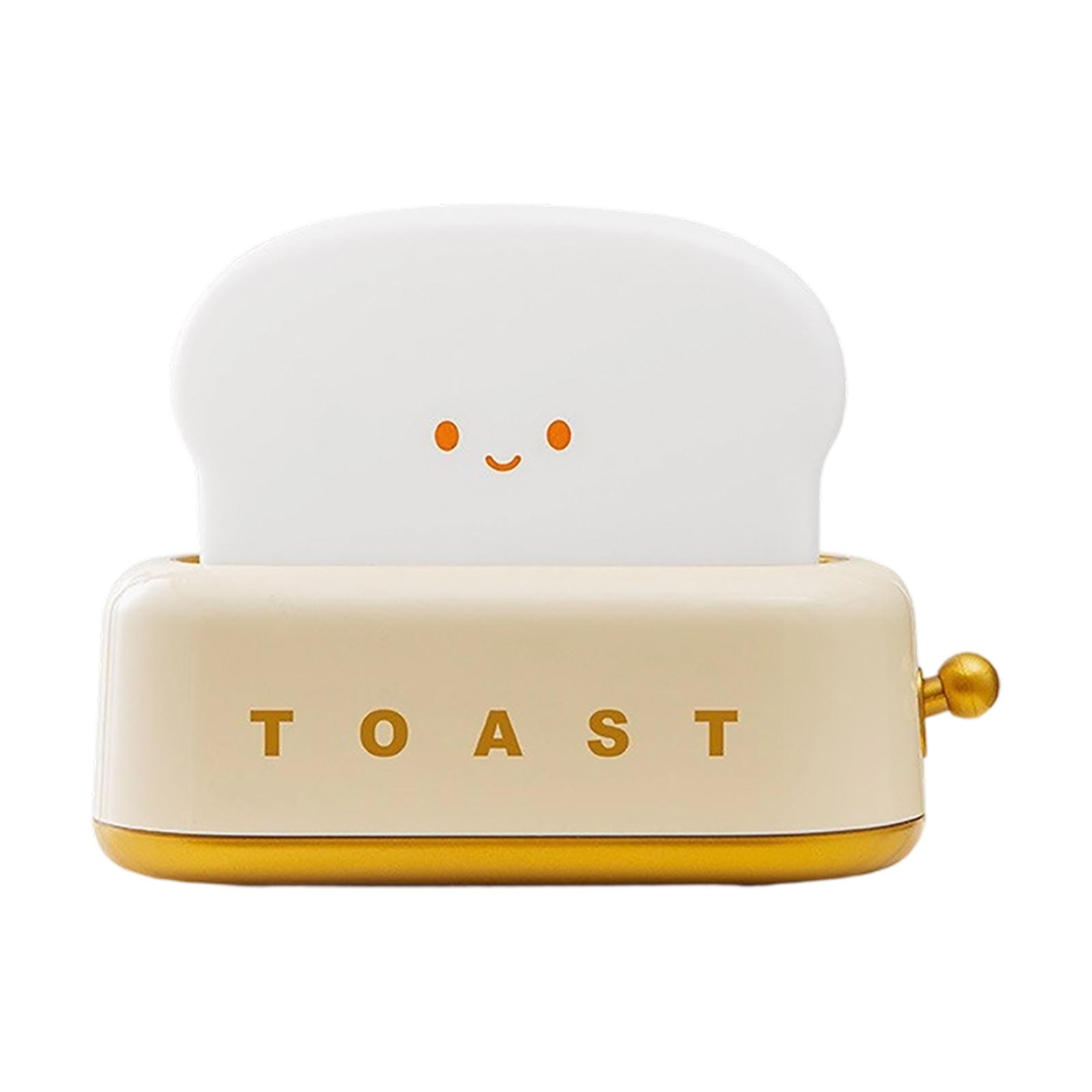

Creative USB Rechargeable Dimming Table Lamp For Bread Makers, LED Night Light, Bedside Timer Lamp For Bedrooms. One Size