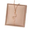 Delicate Serpent Pendant Necklace Modern Gold/Silver Plated Snake Necklace Neck Jewelry for a Sophisticated Look