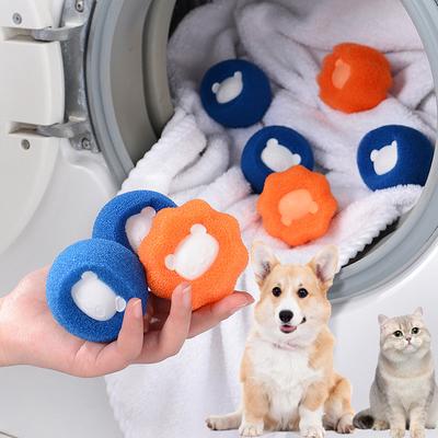 1-5 sztuk Pet Hair Remover Wielokrotnego użytku piłka do prania Pralka Filtr Wełna Naklejka Cat Hair Remover Pet Fur Lint Catcher Dom