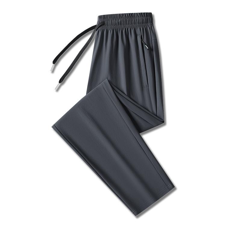 Quick Drying Ice Silk Pants for Men, Summer Thin Casual Pants for Men, Men's Pants Straight Pants
