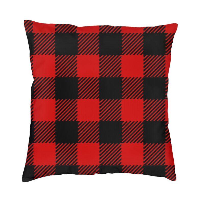 

Красная клетчатая наволочка для дивана в шотландскую клетку, рождественская современная наволочка для подушки, автомобильная наволочка 40X40CM