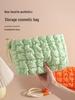Puffy Cloud Pleated Makeup Bag - Large Capacity & Portable Versatile Handbag