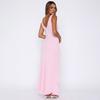 Luxury Black Formal Maxi Dress For Women Ruched Bust High Waist Flowy Ruffle Hem Gown For Brunch Birthday Wedding Guest Clubwear