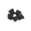 ACROPIX Motorcycle Scooter Disc Brake Control Switch Universal 2 Pin Square Black 5pcs