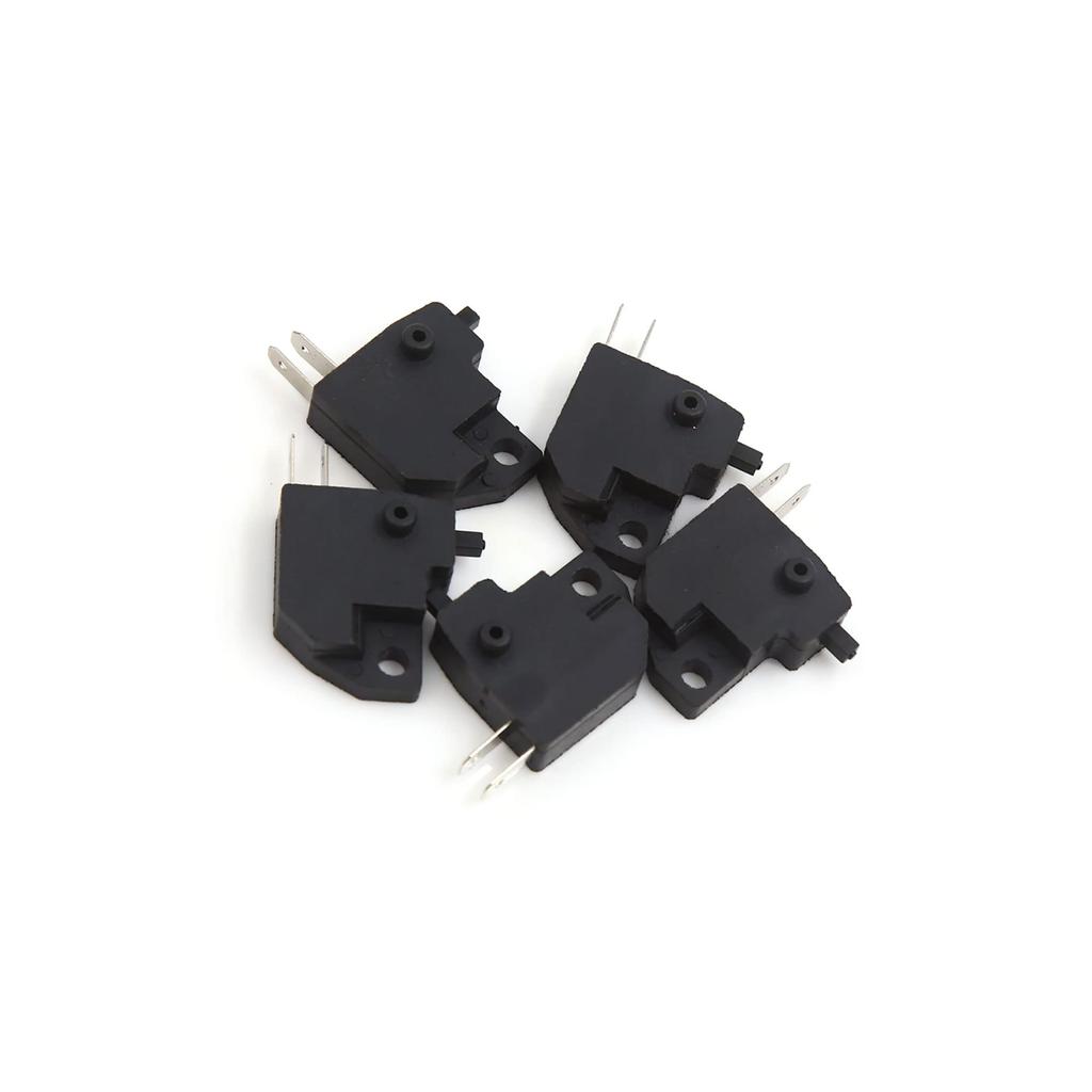 ACROPIX Motorcycle Scooter Disc Brake Control Switch Universal 2 Pin Square Black 5pcs