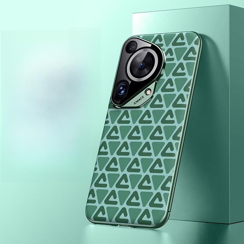 

Подходит для чехла для мобильного телефона Huawei Pura70ultra Ультратонкий 70pro + Однотонный кожаный Pura70p Всесторонний кожаный чехол для деловых мужчин Huawei Pura 70