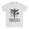 Nirvana Rock Band Classic Album Poster Graphic Print Cotton Tshirt Streetwear Hip Hop Fashion Tee Men Women Loose Oversized Top