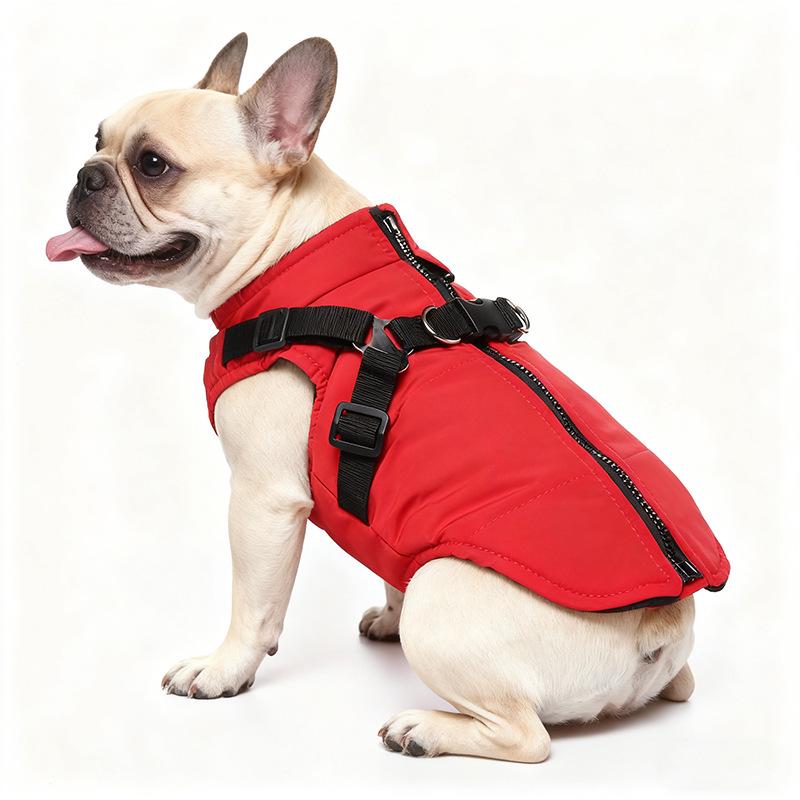 Waterproof Warm Dog Jacket: Thickened Cotton Velvet for Cold Protection, Winter Outdoor Pet Clothing