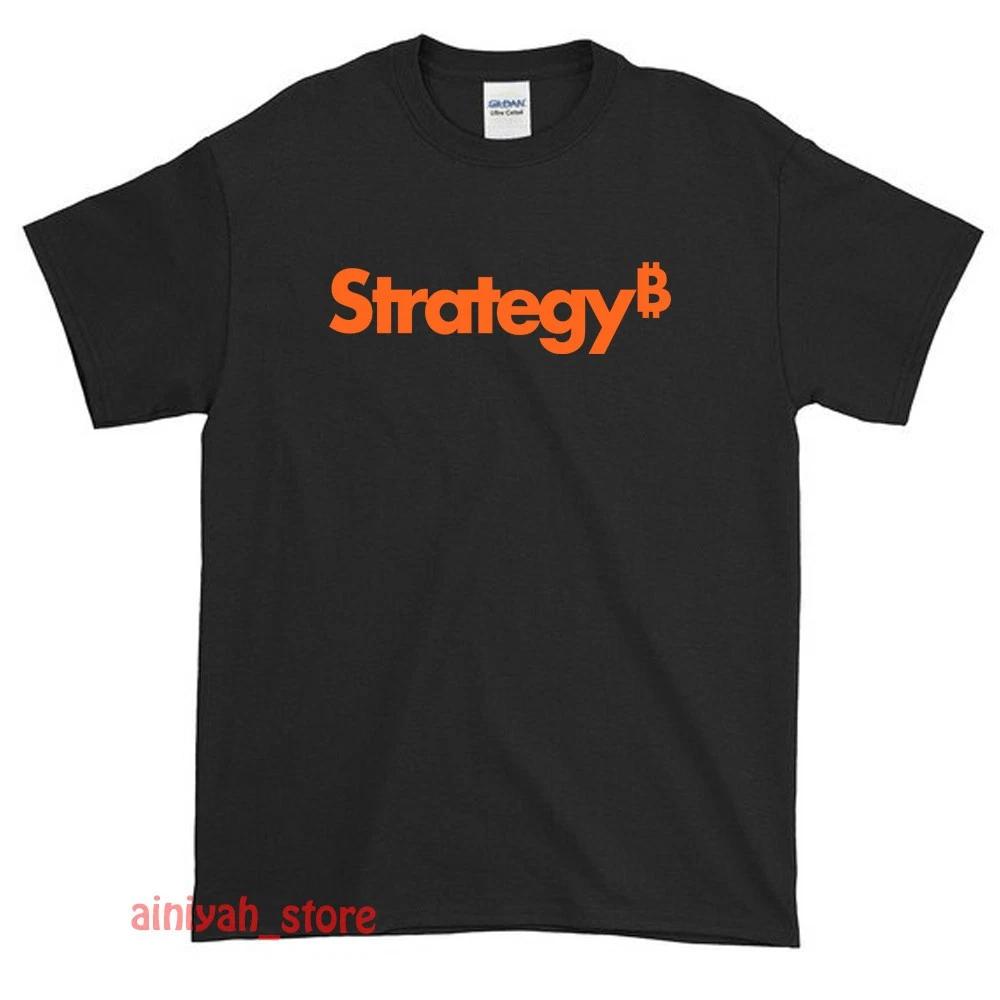 New Strategy New Microstrategy Bitcoin Logo Men s Funny T shirt USA Size S-XXL XL