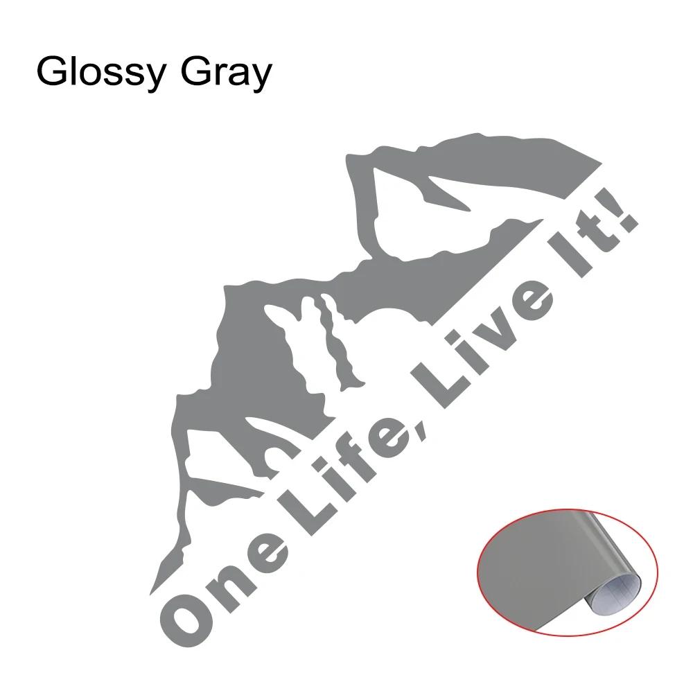 ONE LIFE LIVE IT Car Tuning Off Road SUV Truck Mountain Silhouette Car Sticker Vinyl Car Sticker Decals Decoration Accessories