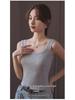 Square Neck Ribbed Tank Top for Women – Plus Size, Curvy, Racerback, Slimming Layer