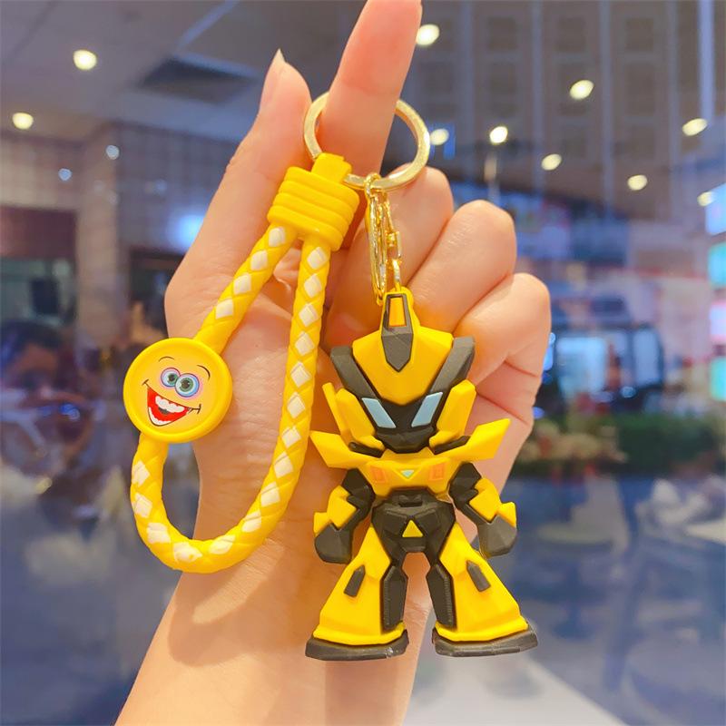 Fajny Kreskówkowy Robot Brelok Zawieszka do Torby Zabawka dla Dzieci Lalka Maszyna Prezent Optimus Prime Bumblebee Lalka