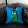 Horse Pillow Animal Decor Cushion Cushion Cover Pillow Case Antidustmite Invisible zipper silky plush cushion