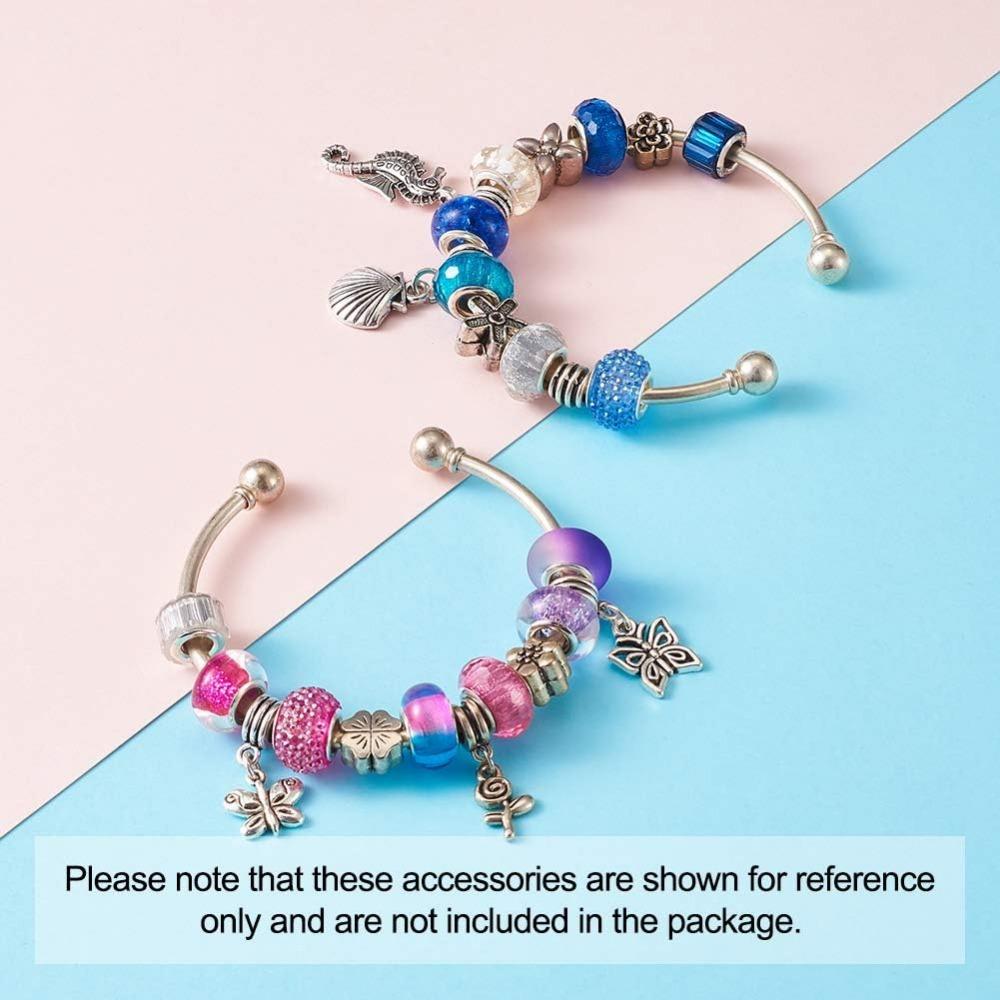 10/20/30pcs Resin European Large Hole Bead AB Color Decorative Bead Spaced Bead Pendant Bracelet Jewelry Making 14x9.5mm