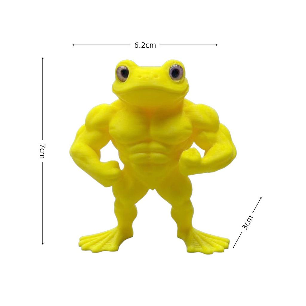 3D Muscle Duck Statue Desktop Decor,Cute Bookshelf Whimsical Figurine,Multifunctional Indoor/Outdoor Decoration, Home Accessory