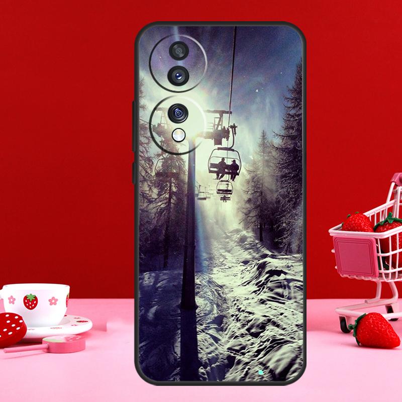 Skiing Snow Snowboard Ski Case For Honor Magic 6 5 Pro 50 70 90 Lite X6 X7 X8 X9 X6a X7a X8a X9a X8b X9b Back Cover