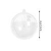 Christmas Ball Transparent Plastic Fillable Bauble Xmas Tree Clear Hanging Ornaments Decoration Home Wedding Party Gift Box