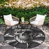 Skull pattern round rug,Carpet Rug for Living Room Bedroom Sofa Playroom Decor,Non-slip Floor Mat,Holiday Gifts and Birthday Gifts