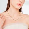 Pandahall 6.56 Feet 16K Gold Plated Stainless Steel Chains Rhinestone Paperclip Chains Crystal Chains Jewelry Craft Chains for DIY Necklace Bracelet
