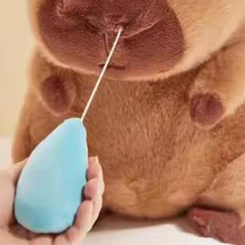 Nowa puszysta pluszowa kapibara z nosa Kawaii kapibara z rozciągliwym śluzem nosowym wypchane zabawki zwierzęta prezent urodzinowy