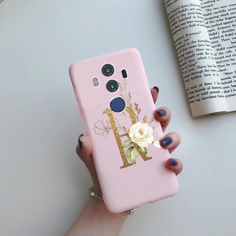 

For Huawei Mate 10 Pro Case Mate10 Cute Letters Silicone Soft Protective TPU Funda Back Cover For Huawei Mate 10 Pro Case Bumper Mate 10 Pro