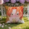 M-Mikadono Sanshimai wa Angai, Choroi Cushion Cover Home & Car Dual-Scene Pillow Cover: Reversible for Premium Comfort