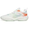 New Anta Wind Cave 3 Cushioning Anti Slip And Wear Resistant Low Top Performance Basketball Shoes White Green Orange 112231605-2