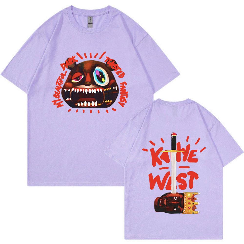 Rapper Kanye West Tričko Hudobný Album Promócia Grafické Tričká Muži Móda Hip Hop Vintage Tričko Nadrozmerné Streetwear
