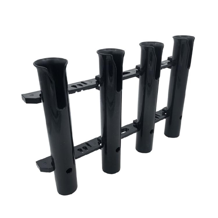 4 Slot Fishing Rod Mounting Brackets Adjustable Fishing Poles Rack With Storage Space For Truck Canoes Dock Or Pontoons