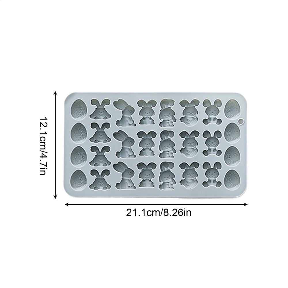 Easter Chocolate Molds Nonstick Food Grade Baking Pan Chocolate Silicone Easter Egg Molds Cake Chocolate Cookie Baking Mould синий