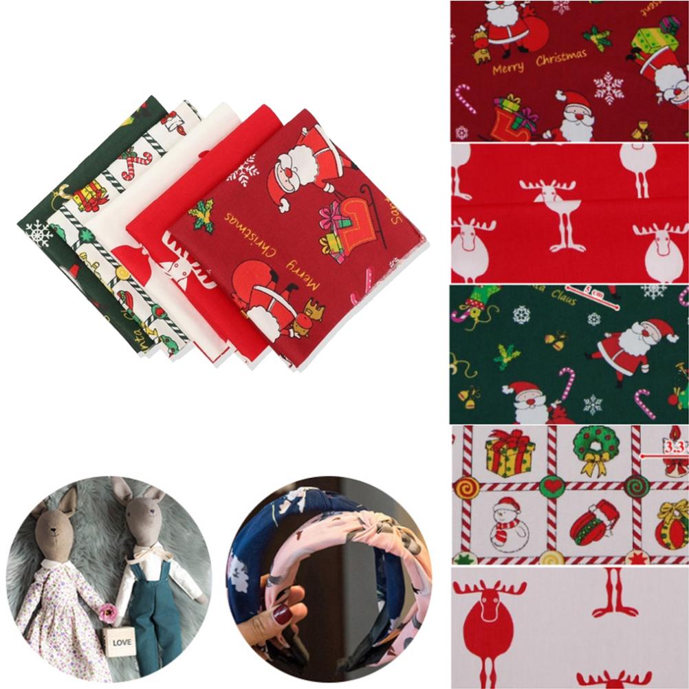 Christmas Cotton Fabric Patchwork Quilted Fabric for Dress Making Shirts Clothes Sewing Patchwork DIY Crafts
