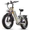 CEAYA A20-Pro Adult Electric Bike, 1000W Motor, 20×4.0 Fat Tire, Full Suspension, Hydraulic Brakes, All-Terrain
