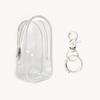 Colorful Transparent Protector Case Organizer Box for 17cm Labubu V3 Dolls Outdoor Display Bag With Keychain Doll Accessories