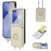 Crossbody Ring Stand Phone Case for Samsung Galaxy Z Flip 8 7 6 5 4 3 5G Flip7 FE Flip8 Lanyard Wallet Cards Slots Leather Cover