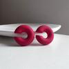 1Pair Sweet Cool Candy Ear Clip For Women Texture Colorful No Pierced Ear Cuff Female Party Daily Jewelry