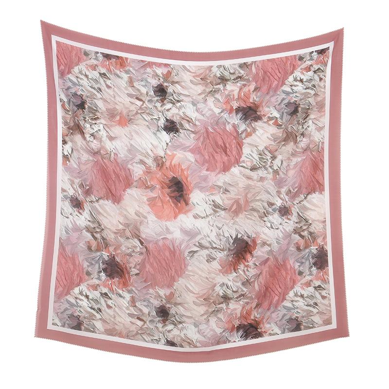 New Malaysia Printed Hijab Scarves Cotton Voile Square Scarf Hijab Tudung Bawal Muslim Women Headscarf Wraps Hijabs 110*110cm