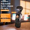 Aufhelllicht Für DJI Osmo Pocket 3 Porträt-Vlog Einstellbar Dual-Licht Lange Akkulaufzeit Für DJI Osmo Pocket 3 Kamera Zubehör
