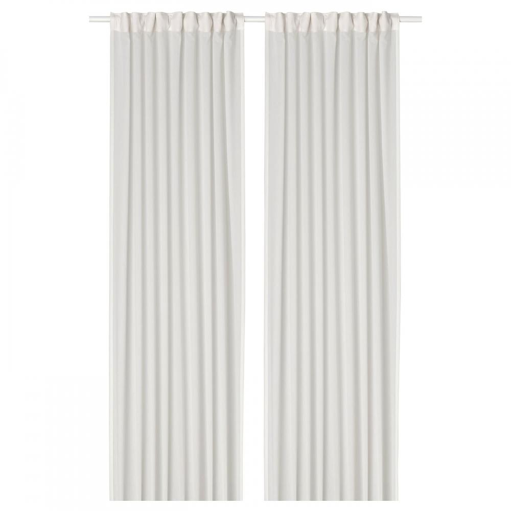 

ИКЕА РОЗЕНРОБИНИЯ Внутренние шторы 1 пара белые 145х250 см