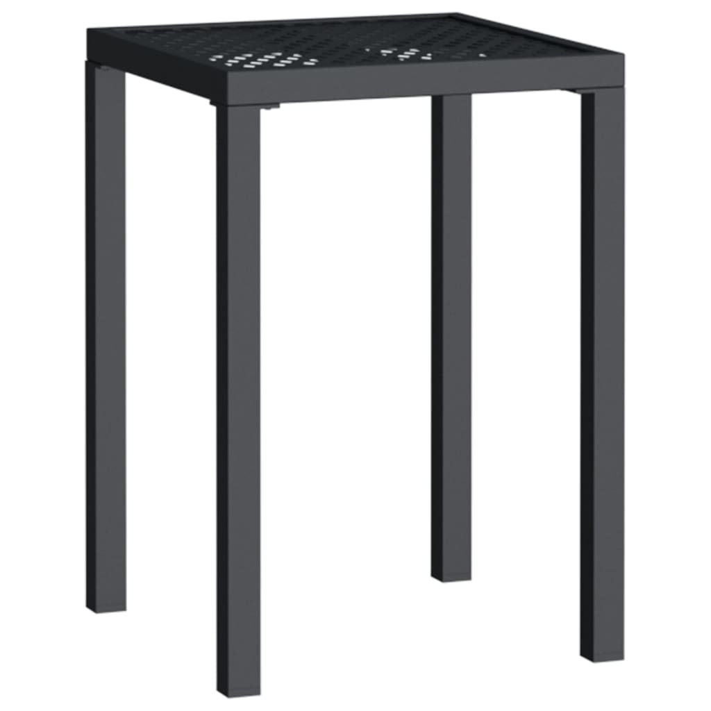 VidaXL Gartentisch Anthrazit 50x50x72 cm Stahl