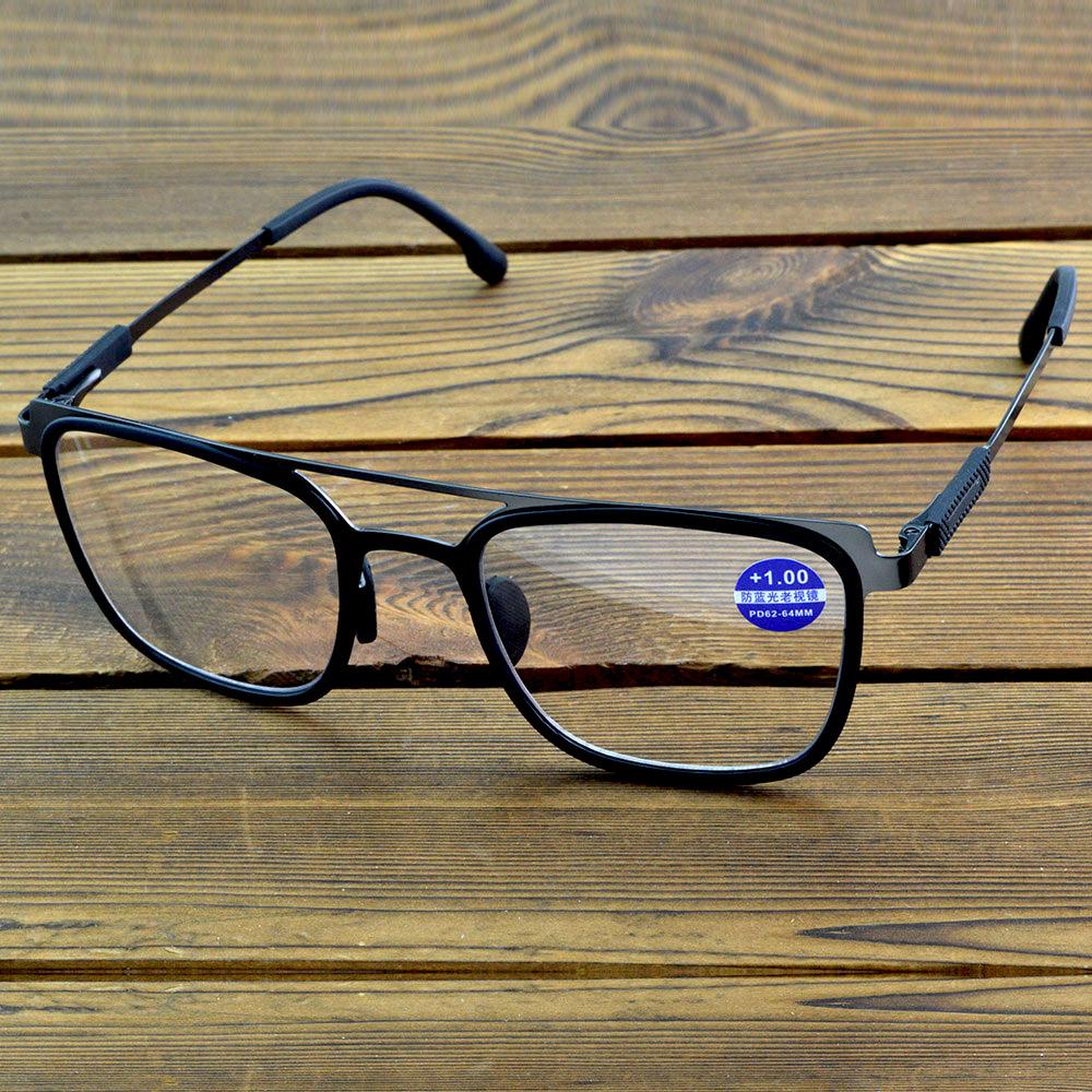 

Clara Vida Fashion Trend Молодежные прогрессивные фотохромные очки для чтения с двойной перемычкой +1 +1,5 +2 +2,5 +3 +3,5 +4 +4.00 чёрный