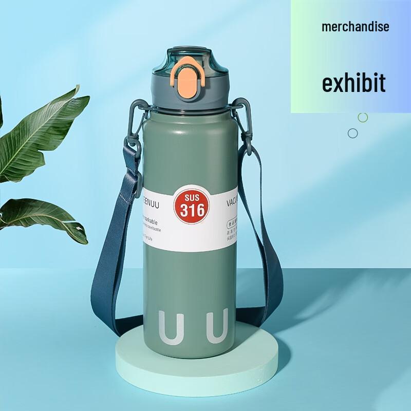 MRSIKEY Portable Stainless Steel Thermos Water Bottle