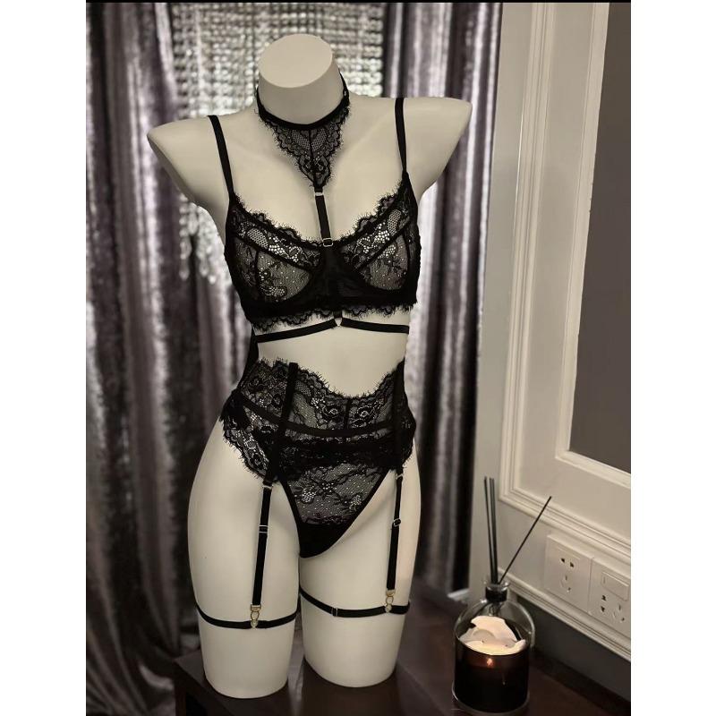 Dnika Purple Lace Push Up Bra Set Sexy Lingerie For Women