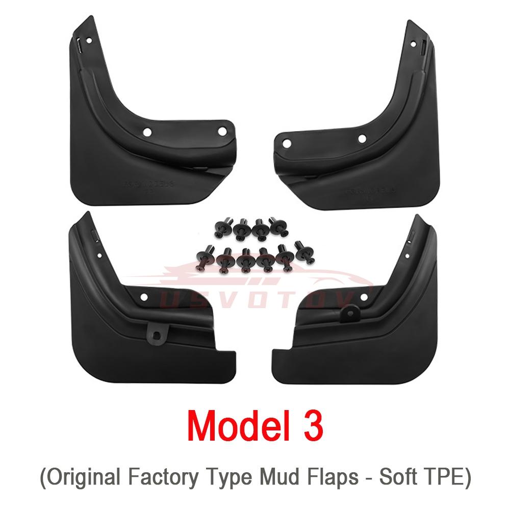 Upgraded Mud Flaps for Tesla Model Y Juniper Model 3 YL 2025 2026 Accessories Mudguards Fender Anti-Sand Guard Protector Cover