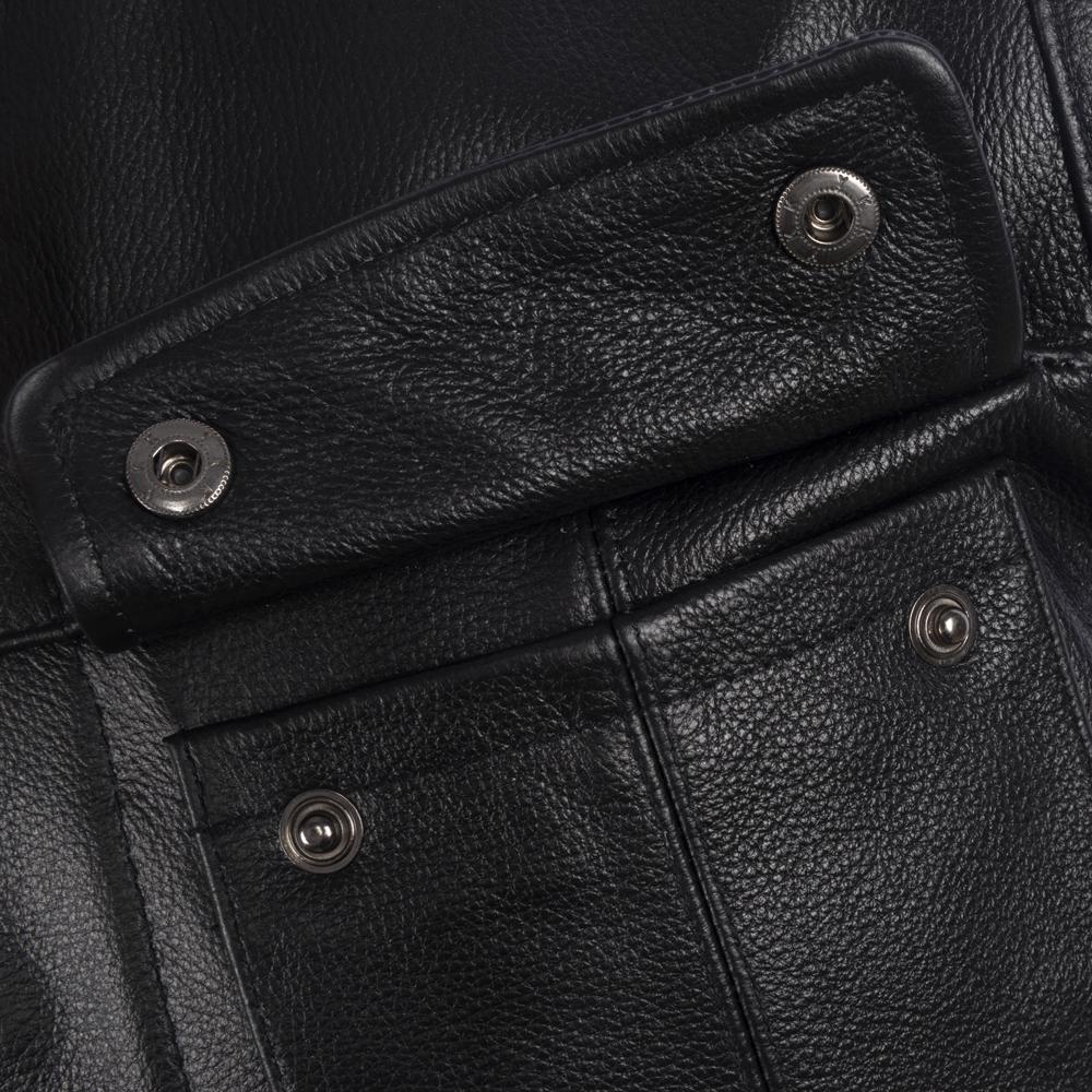 Classical Motorcycle Biker Real Cow Leather Vest Men Genuine Leather Vests
